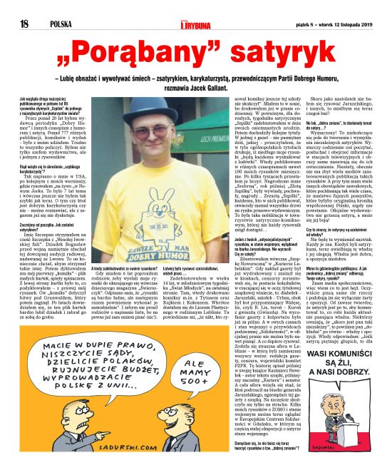 „Porąbany” satyryk 