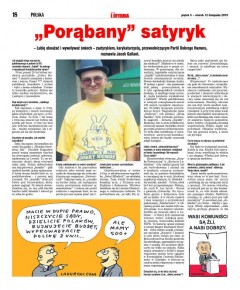 „Porąbany” satyryk 