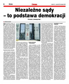 Niezależne sądy – to podstawa demokracji