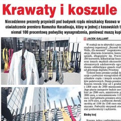 Krawaty i koszule dla premiera